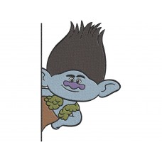 Trolls Branch smiley Embroidery Design