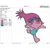 Trolls poppy flaying Embroidery Design