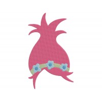 Trolls poppy hair Embroidery Design
