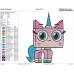 Unikitty Embroidery Design