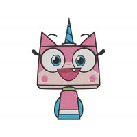 Unikitty very happy Embroidery Design