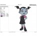 Vampirina bat smiley Embroidery Design