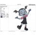 Vampirina bat very happy Embroidery Design