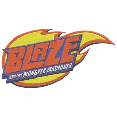 blaze and the monster machines logo Embroidery Design