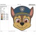 paw patrol Chase Face Embroidery Design