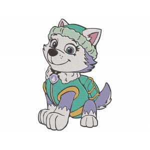 paw patrol Everest Embroidery Design