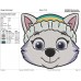 paw patrol Everest Face Embroidery Design