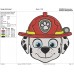 paw patrol Marshall Face Embroidery Design