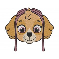 paw patrol Skye Face Embroidery Design
