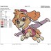 paw patrol Skye Flaying Embroidery Design