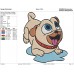 rolly puppy dog pals on water embroidery design