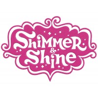 shimmer and shine Logo 1 color Embroidery Design