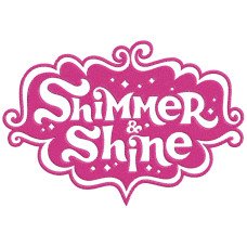 shimmer and shine Logo 1 color Embroidery Design