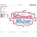 shimmer and shine Logo Embroidery Design